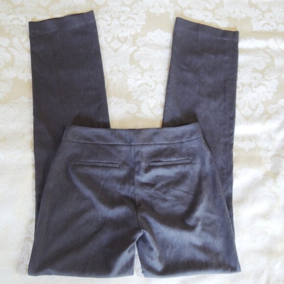 Tahari Gray Micro Herringbone Pant Suit Jkt 6 Pants 2 (Run L) - Picture 7 of 14